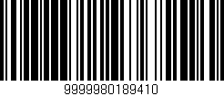Código de barras (EAN, GTIN, SKU, ISBN): '9999980189410'