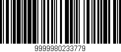 Código de barras (EAN, GTIN, SKU, ISBN): '9999980233779'