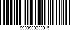Código de barras (EAN, GTIN, SKU, ISBN): '9999980233915'
