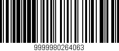 Código de barras (EAN, GTIN, SKU, ISBN): '9999980264063'