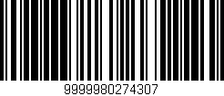 Código de barras (EAN, GTIN, SKU, ISBN): '9999980274307'