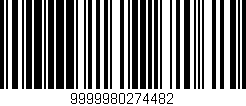 Código de barras (EAN, GTIN, SKU, ISBN): '9999980274482'
