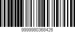 Código de barras (EAN, GTIN, SKU, ISBN): '9999980368426'