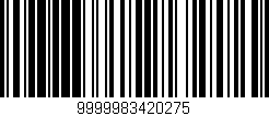 Código de barras (EAN, GTIN, SKU, ISBN): '9999983420275'