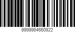 Código de barras (EAN, GTIN, SKU, ISBN): '9999984660922'
