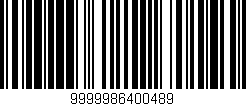 Código de barras (EAN, GTIN, SKU, ISBN): '9999986400489'