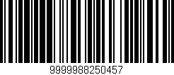 Código de barras (EAN, GTIN, SKU, ISBN): '9999988250457'