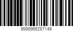 Código de barras (EAN, GTIN, SKU, ISBN): '9999988287149'