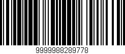 Código de barras (EAN, GTIN, SKU, ISBN): '9999988289778'