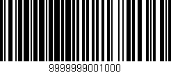 Código de barras (EAN, GTIN, SKU, ISBN): '9999999001000'