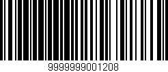 Código de barras (EAN, GTIN, SKU, ISBN): '9999999001208'