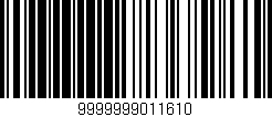 Código de barras (EAN, GTIN, SKU, ISBN): '9999999011610'