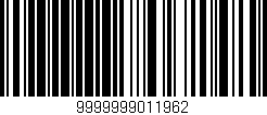 Código de barras (EAN, GTIN, SKU, ISBN): '9999999011962'