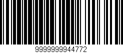 Código de barras (EAN, GTIN, SKU, ISBN): '9999999944772'