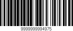 Código de barras (EAN, GTIN, SKU, ISBN): '9999999994975'