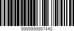 Código de barras (EAN, GTIN, SKU, ISBN): '9999999997440'
