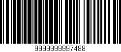 Código de barras (EAN, GTIN, SKU, ISBN): '9999999997488'