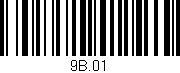 Código de barras (EAN, GTIN, SKU, ISBN): '9B.01'