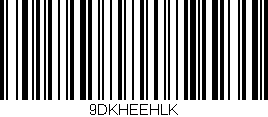 Código de barras (EAN, GTIN, SKU, ISBN): '9DKHEEHLK'