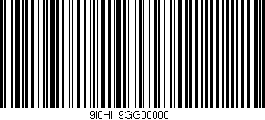 Código de barras (EAN, GTIN, SKU, ISBN): '9I0HI19GG000001'