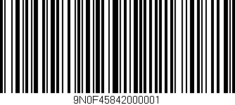 Código de barras (EAN, GTIN, SKU, ISBN): '9N0F45842000001'