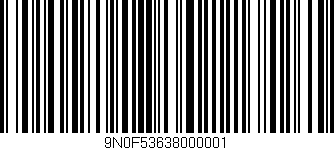 Código de barras (EAN, GTIN, SKU, ISBN): '9N0F53638000001'