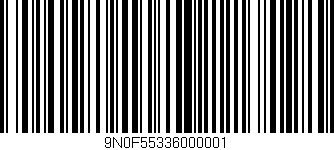 Código de barras (EAN, GTIN, SKU, ISBN): '9N0F55336000001'