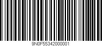 Código de barras (EAN, GTIN, SKU, ISBN): '9N0F55342000001'