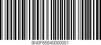 Código de barras (EAN, GTIN, SKU, ISBN): '9N0F65640000001'