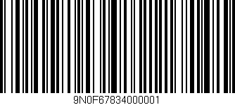 Código de barras (EAN, GTIN, SKU, ISBN): '9N0F67834000001'