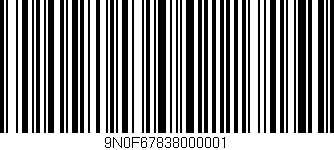 Código de barras (EAN, GTIN, SKU, ISBN): '9N0F67838000001'