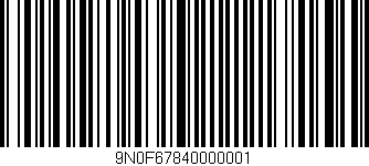Código de barras (EAN, GTIN, SKU, ISBN): '9N0F67840000001'