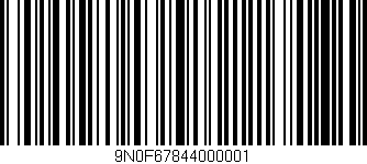 Código de barras (EAN, GTIN, SKU, ISBN): '9N0F67844000001'