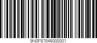 Código de barras (EAN, GTIN, SKU, ISBN): '9N0F67846000001'