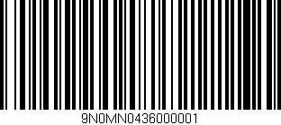 Código de barras (EAN, GTIN, SKU, ISBN): '9N0MN0436000001'