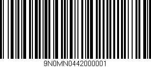 Código de barras (EAN, GTIN, SKU, ISBN): '9N0MN0442000001'