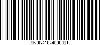 Código de barras (EAN, GTIN, SKU, ISBN): '9N0R41844000001'
