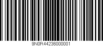Código de barras (EAN, GTIN, SKU, ISBN): '9N0R44236000001'