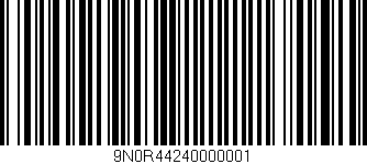 Código de barras (EAN, GTIN, SKU, ISBN): '9N0R44240000001'