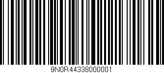 Código de barras (EAN, GTIN, SKU, ISBN): '9N0R44338000001'