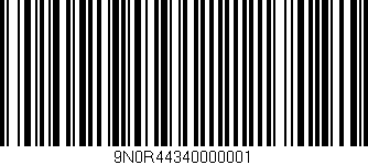 Código de barras (EAN, GTIN, SKU, ISBN): '9N0R44340000001'