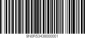 Código de barras (EAN, GTIN, SKU, ISBN): '9N0R53438000001'