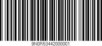 Código de barras (EAN, GTIN, SKU, ISBN): '9N0R53442000001'
