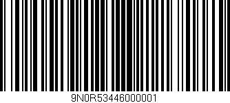 Código de barras (EAN, GTIN, SKU, ISBN): '9N0R53446000001'