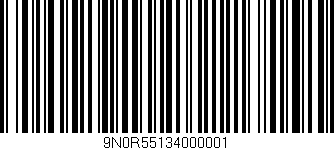 Código de barras (EAN, GTIN, SKU, ISBN): '9N0R55134000001'
