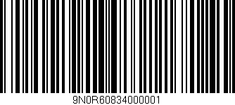 Código de barras (EAN, GTIN, SKU, ISBN): '9N0R60834000001'