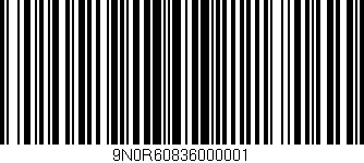 Código de barras (EAN, GTIN, SKU, ISBN): '9N0R60836000001'