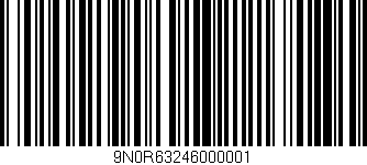 Código de barras (EAN, GTIN, SKU, ISBN): '9N0R63246000001'