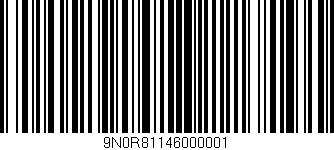 Código de barras (EAN, GTIN, SKU, ISBN): '9N0R81146000001'