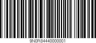 Código de barras (EAN, GTIN, SKU, ISBN): '9N0R84440000001'